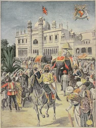 Udstilling fra 1900: Den anglo-indiske pavillon, illustration fra 